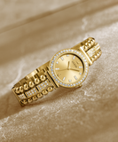 Guess Gala Diamonds Gold Dial Gold Steel Strap Watch for Women - GW0401L2 Authentic Buy Shop Now