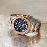 Guess Headliner Multifunction Blue Dial Two Tone Steel Strap Watch For Men - GW0572G4 Authentic Buy Shop Now