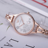Emporio Armani Aurora Quartz Silver Dial Gold Steel Strap Watch For Women - AR11108 Authentic Buy Shop Now