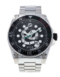 Gucci Dive Snake Black Dial Silver Steel Strap Watch For Men - YA136218 Authentic Buy Shop Now
