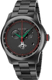 Gucci G-Timeless Chronograph Black Dial Black Steel Strap Watch For Men - YA126269 Authentic Buy Shop Now