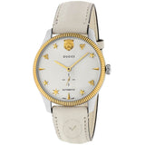 Gucci G Timeless Automatic Silver Dial Beige Leather Strap Watch For Men - YA126348 Authentic Buy Shop Now