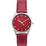 Gucci G-Timeless Cherry Red Mother of Pearl Dial 27mm Watch For Women - YA126584 Authentic Buy Shop Now