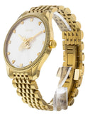 Gucci G Timeless Quartz Silver Dial Gold Steel Strap Watch For Women - YA1264155 Authentic Buy Shop Now
