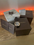 Gucci Interlocking G 18K Gold Black Dial Brown Leather Strap Watch For Women - YA133304 Authentic Buy Shop Now