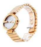 Gucci G Interlocking Mother of Pearl Dial Rose Gold Steel Strap Watch For Women - YA133515 Authentic Buy Shop Now