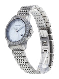 Gucci G Timeless Diamonds Mother of Pearl Dial Silver Steel Strap Watch For Women - YA126506 Authentic Buy Shop Now