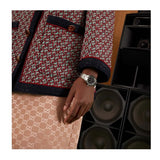 Gucci G Timeless Quartz Black Dial Silver Steel Strap Watch for Women - YA1265034 Authentic Buy Shop Now