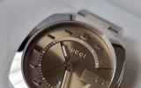Gucci Vintage Diamonds Brown Dial Silver Steel Strap Watch For Men - YA142409 Authentic Buy Shop Now