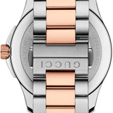 Gucci G Timeless Grey Dial Two Tone Steel Strap Watch For Men - YA126446 Authentic Buy Shop Now