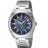Gucci GG2570 Quartz Blue Dial Silver Steel Strap Watch For Men - YA142303 Authentic Buy Shop Now