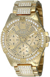 Guess Frontier Diamonds Gold Dial Gold Steel Strap Watch For Women - W1156L2 Authentic Buy Shop Now