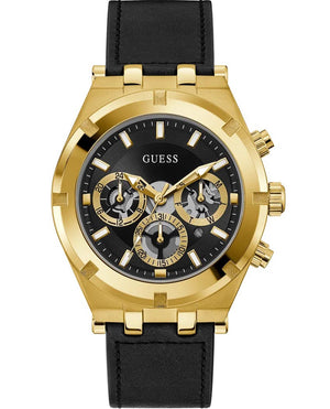 Guess Continental Black Dial Black Rubber Strap Watch for Men - GW0262G2 Authentic Buy Shop Now