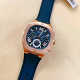 Guess Headline Multifunction Quartz Blue Dial Blue Silicone Strap Watch For Men - GW0571G2 Authentic Buy Shop Now