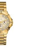 Guess Vista Diamonds Gold Dial Gold Steel Strap Watch for Women - W13573L1 Authentic Buy Shop Now