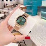 Guess Quartz Green Dial Gold Mesh Strap Watch For Women - GW0354L5 Authentic Buy Shop Now