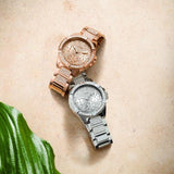 Guess Frontier Diamonds Rose Gold Dial Rose Gold Steel Strap Watch For Women - W1156L3 Authentic Buy Shop Now