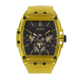 Guess Phoenix Multi Function Black Dial Yellow Rubber Strap Watch for Men - GW0203G6 Authentic Buy Shop Now