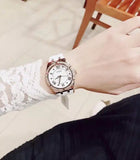 Guess Cosmo Diamonds Silver Dial White Rubber Strap Watch for Women - GW0034L2 Authentic Buy Shop Now