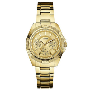 Guess Mini Phantom Diamonds Gold Dial Gold Steel Strap Watch for Women - W0235L5 Authentic Buy Shop Now