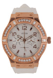 Guess Diamonds White Dial White Rubber Strap Watch For Women - W0426L1 Authentic Buy Shop Now