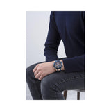 Guess Navigator Chronograph Blue Dial Blue Rubber Strap Watch for Men - GW0264G4 Authentic Buy Shop Now