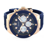 Guess Poseidon Blue Dial Blue Rubber Strap Watch for Men - GW0057G2 Authentic Buy Shop Now