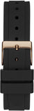Guess Solstice Diamonds Black Mother of Pearl Dial Black Rubber Strap Watch for Women - GW0113L2 Authentic Buy Shop Now