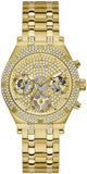 Guess Heiress Multifunction Diamonds Gold Dial Gold Steel Strap Watch for Women - GW0440L2 Authentic Buy Shop Now