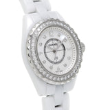 Chanel J12 Diamonds Quartz White Dial White Steel Strap Watch for Women - J12 H2572 Authentic Buy Shop Now