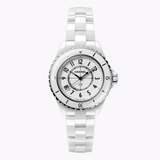 Chanel J12 Quartz White Dial White Steel Strap Watch for Women - J12 H5698 Authentic Buy Shop Now