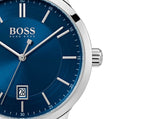 Hugo Boss Corporal Blue Dial Brown Leather Strap Watch for Men - 151363 Authentic Buy Shop Now
