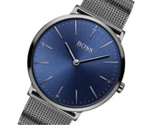 Hugo Boss Horizon Blue Dial Black Mesh Bracelet Watch for Men - 1513734 Authentic Buy Shop Now