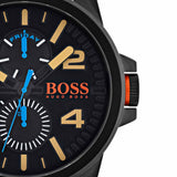 Hugo Boss Orange Detroit Analog Black Dial Black Silicone Strap Watch For Men - 1550011 Authentic Buy Shop Now
