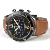Coach Sullivan Chronograph Black Dial Brown Leather Strap Watch for Men - 14602070 Authentic Buy Shop Now