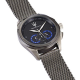 Maserati Traguardo Chronograph Black Dial Mesh Bracelet Watch For Men - R8873612006 Authentic Buy Shop Now