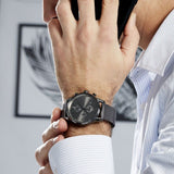 Hugo Boss Navigator Grey Dial Grey Mesh Bracelet Watch for Men - 1513674 Authentic Buy Shop Now