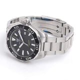 Tag Heuer Aquaracer Quartz Black Dial Silver Steel Strap Watch for Men - WAY101A.BA0746 Authentic Buy Shop Now