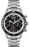 Hugo Boss Santiago Black Dial Silver Steel Strap Watch for Men - 1513862 Authentic Buy Shop Now