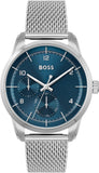 Hugo Boss Sophio Blue Dial Silver Mesh Bracelet Watch for Men - 1513942 Authentic Buy Shop Now