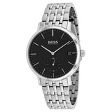 Hugo Boss Corporal Black Dial Silver Mesh Bracelet Watch for Men - 1513641 Authentic Buy Shop Now