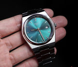 Tissot PRX Green Dial Silver Steel Strap Watch For Men - T137.410.11.091.00 Authentic Buy Shop Now