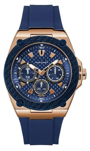 Guess Zena Blue Dial Blue Silicone Strap Watch For Women - W1049L2 Authentic Buy Shop Now