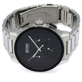 Hugo Boss Peak Black Dial Silver Steel Strap Watch for Men - 1513762 Authentic Buy Shop Now