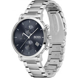 Hugo Boss Integrity Blue Dial Silver Steel Strap Watch for Men - 1513779 Authentic Buy Shop Now