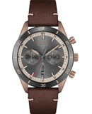 Hugo Boss Santiago Chronograph Grey Dial Brown Leather Strap Watch for Men - 1513861 Authentic Buy Shop Now