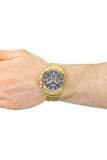 Hugo Boss Ikon Blue Dial Gold Steel Strap Watch for Men - 1513340 Authentic Buy Shop Now