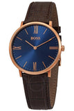Hugo Boss Classic Jackson Blue Dial Brown Leather Strap Watch for Men - 1513458 Authentic Buy Shop Now