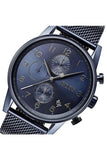 Hugo Boss Navigator Chronograph Blue Dial Blue Mesh Bracelet Watch for Men - 1513538 Authentic Buy Shop Now