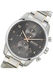Hugo Boss Skymaster Grey Dial Two Tone Steel Strap Watch for Men - 1513789 Authentic Buy Shop Now